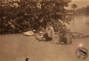Szczakowa, lipiec 1930 r. Na zdjęciu Artek Jakubowski i Tadek Szpunar.