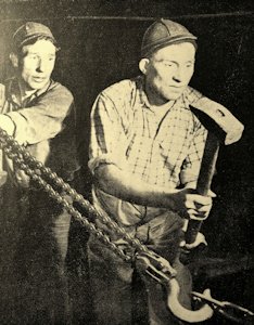 Album - Druga młodość kopalni Kościuszko - górnicy tzw. rabunkarze, fot. Adam Bogusz, Jaworzno 1960r.